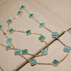 Aura CLOVER 20 MOTIFS MALACHITE GOLD