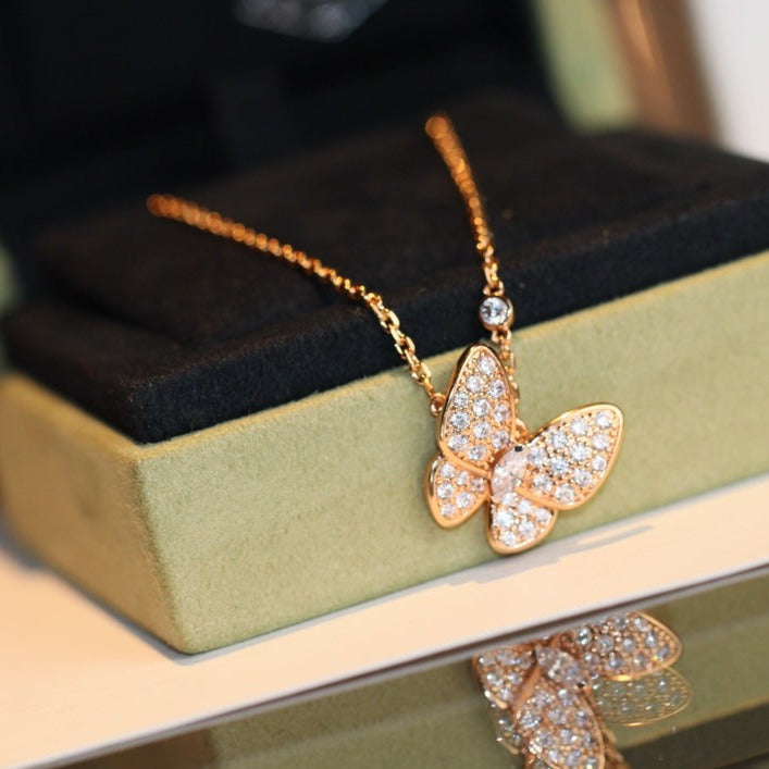 Aura BUTTERFLY DIAMOND NECKLACE