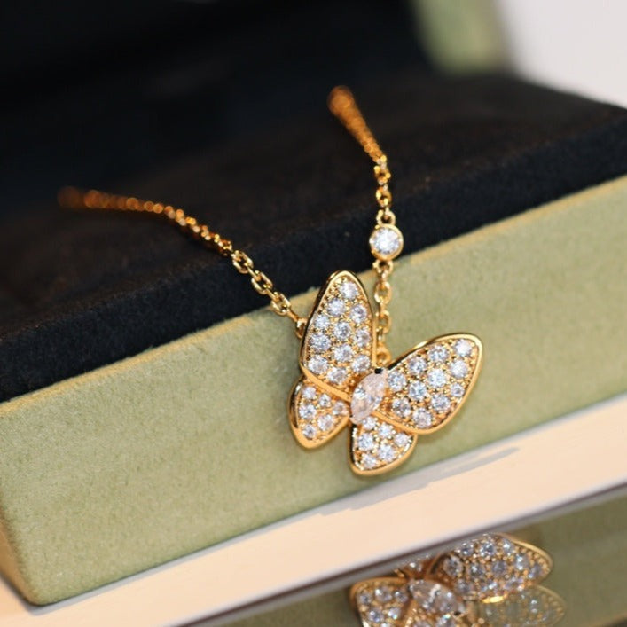 Aura BUTTERFLY DIAMOND NECKLACE