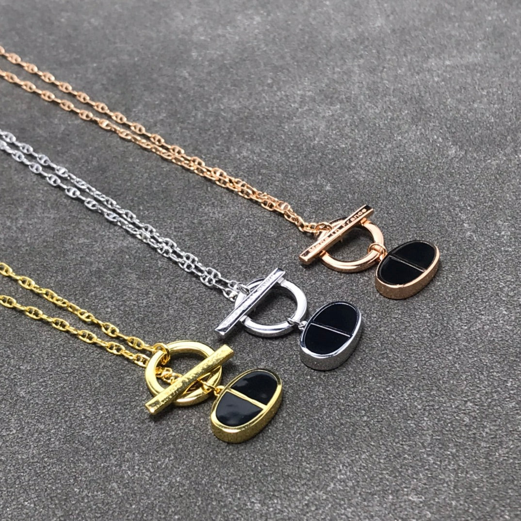 Aura CHAINE VERSO BLACK CERAMIC  NECKLACE