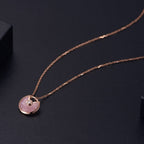 Aura AMULETTE ROSE GOLD PINK MOP NECKLACE