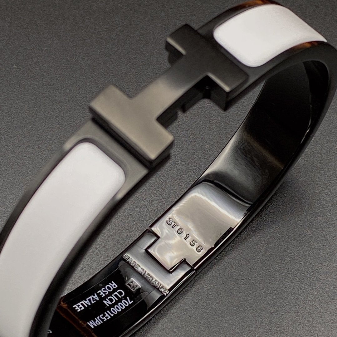 Aura H ARMBAND 12MM SCHWARZ WEISS KERAMIK