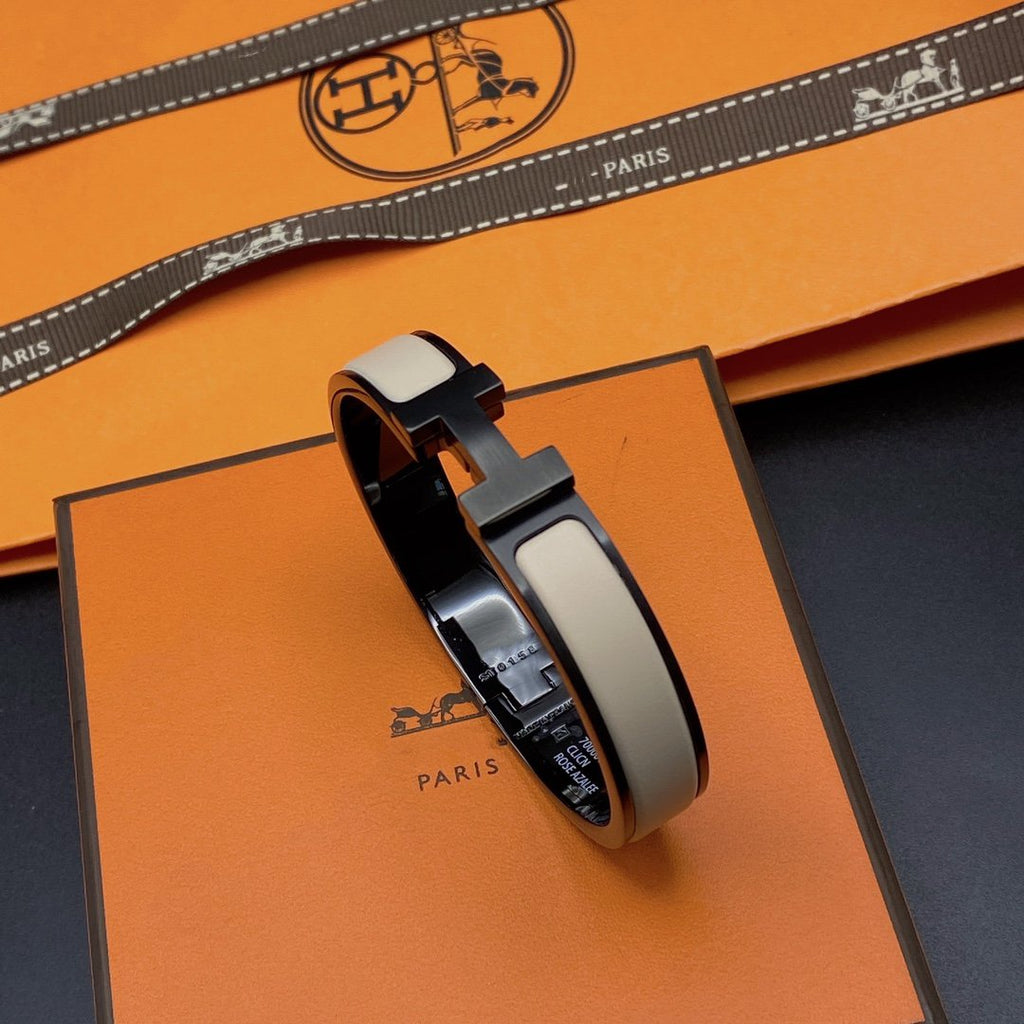 Aura H ARMBAND 12MM SCHWARZ BEIGE KERAMIK