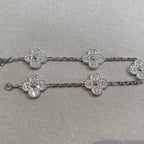 [Aura ] New  CLOVER 5 MOTIF FULL DIAMOND BRACELET COLLECTION