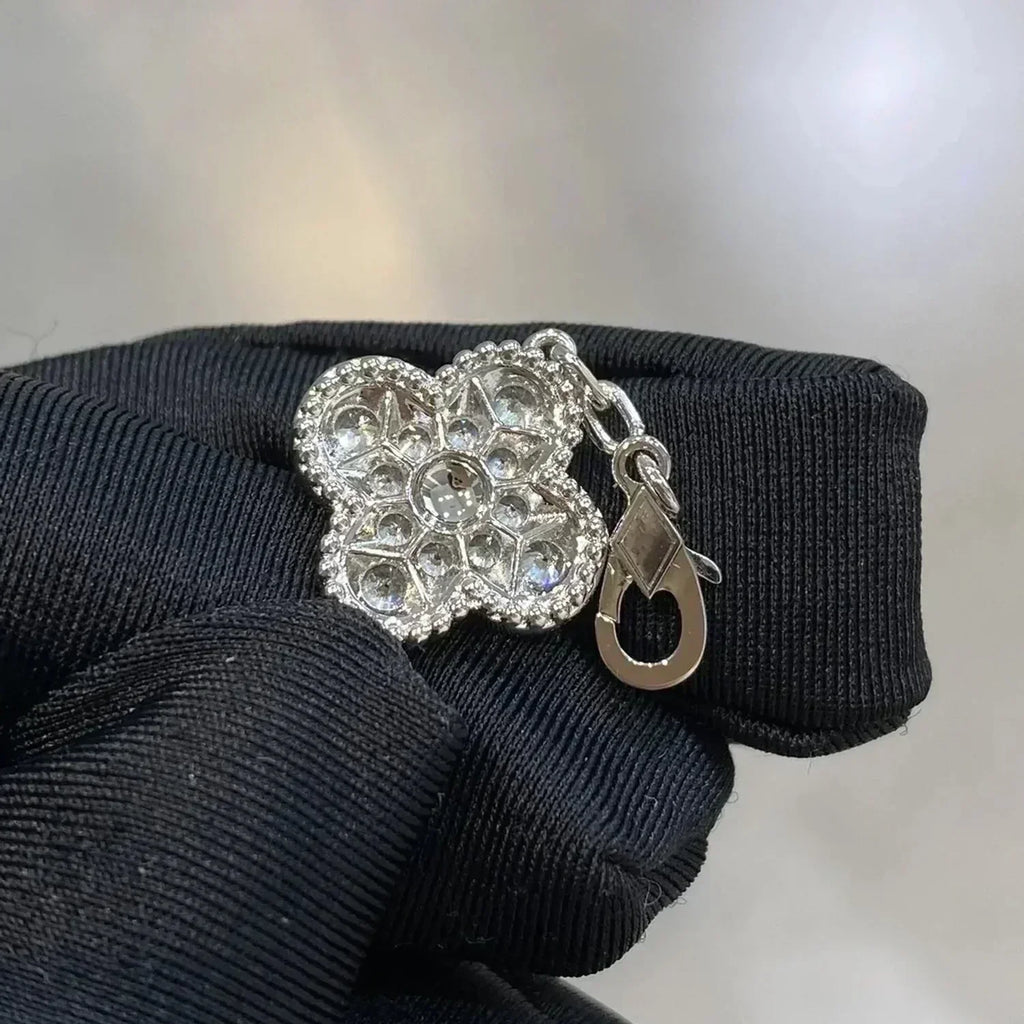 [Aura ] New  CLOVER 5 MOTIF FULL DIAMOND BRACELET COLLECTION