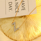 Aura VOLT SILVER DIAMOND PEDANT NECKLACE