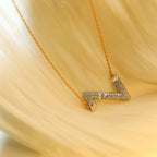 Aura VOLT SILVER DIAMOND PEDANT NECKLACE