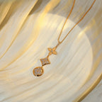 Aura STAR AND SUN DIAMOND ROSÉGOLD-HALSKETTE