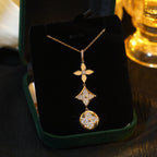 Aura STAR AND SUN DIAMOND ROSÉGOLD-HALSKETTE