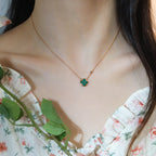 Aura SUN PEDANT PINK GOLD 1 DIAMOND NECKLACE