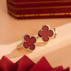 Aura CLOVER MEDIUM 1 MOTIFS KARNEOL OHRRINGE
