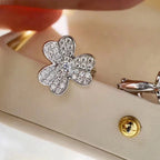 Aura CLOVER COMOS DIAMOND OHRRINGE SILBER