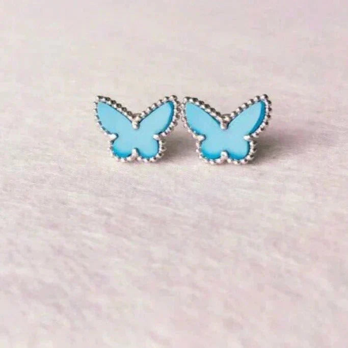 Aura BUTTERFLY TURQUOISE OHRRINGE SILBER