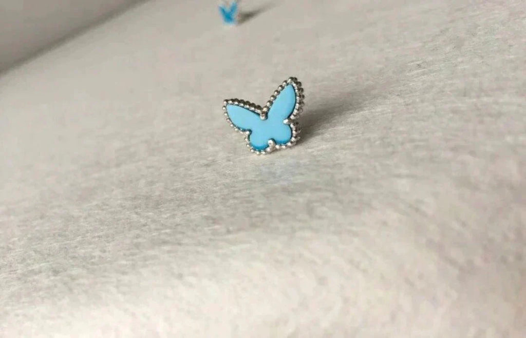 Aura BUTTERFLY TURQUOISE OHRRINGE SILBER