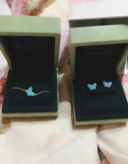 Aura BUTTERFLY TURQUOISE OHRRINGE SILBER