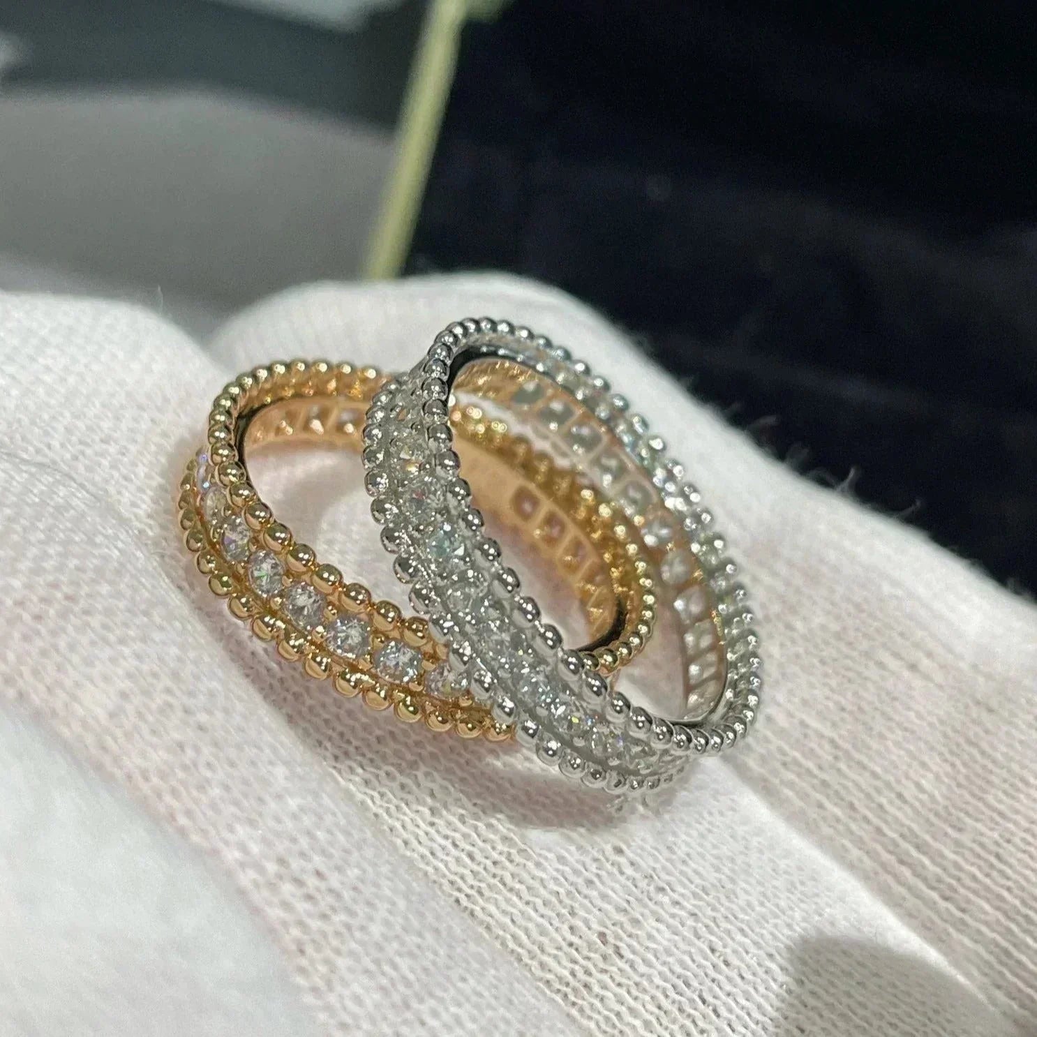 Aura PERLEE DIAMOND ROSE GOLD RING