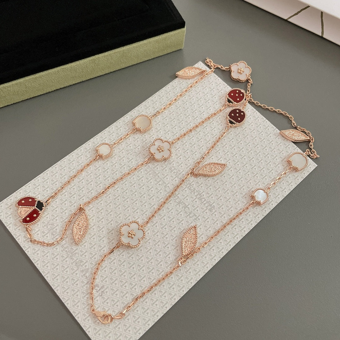 Aura LUCKY SPRING 15 MOTIVE ROSÉGOLD HALSKEТTE