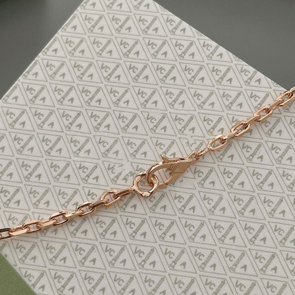 Aura LUCKY SPRING 15 MOTIFS ROSE GOLD NECKLACE
