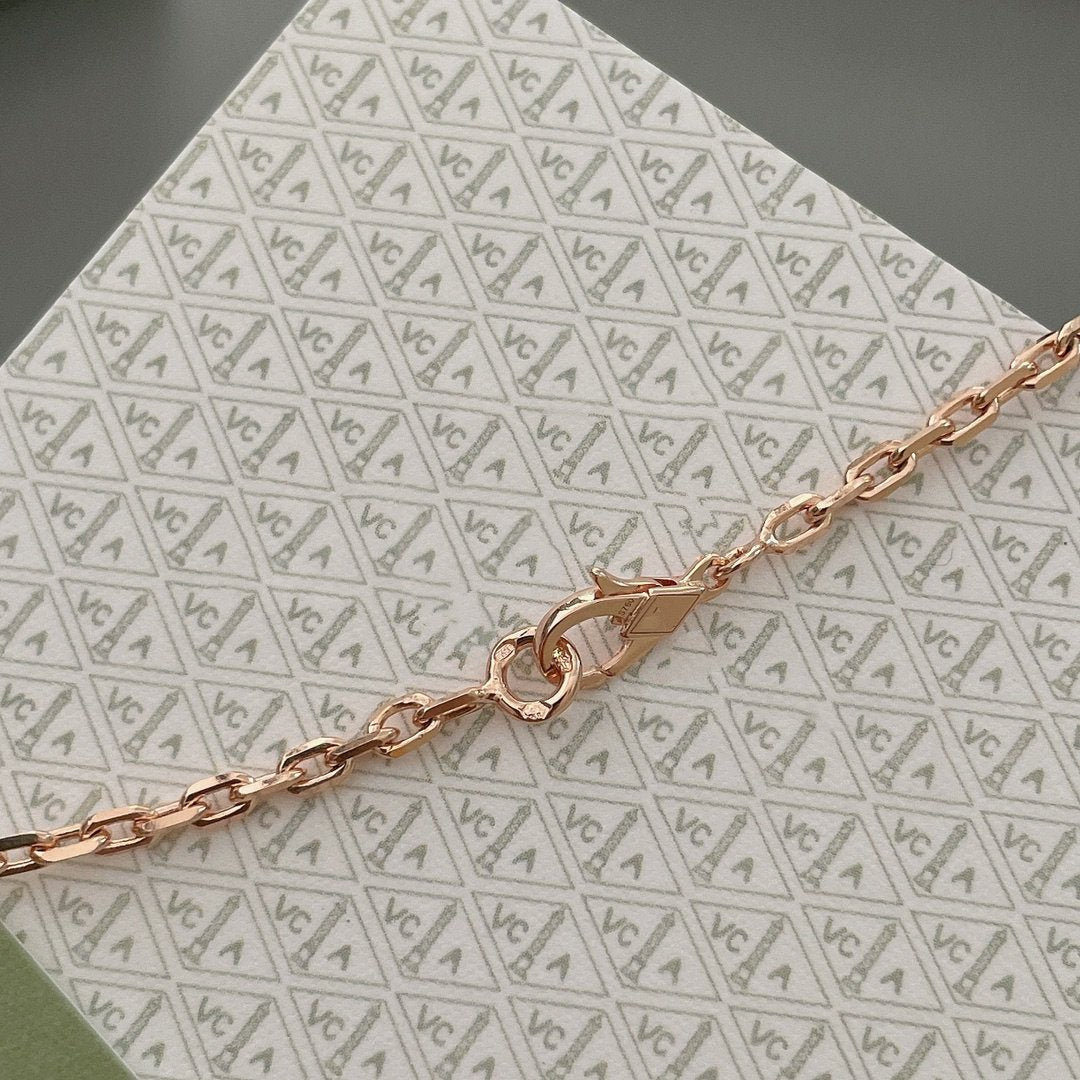 Aura LUCKY SPRING 15 MOTIVE ROSÉGOLD HALSKEТTE