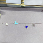 Aura LUCKY SPRING SILVER BRACELET 4 MOTIF