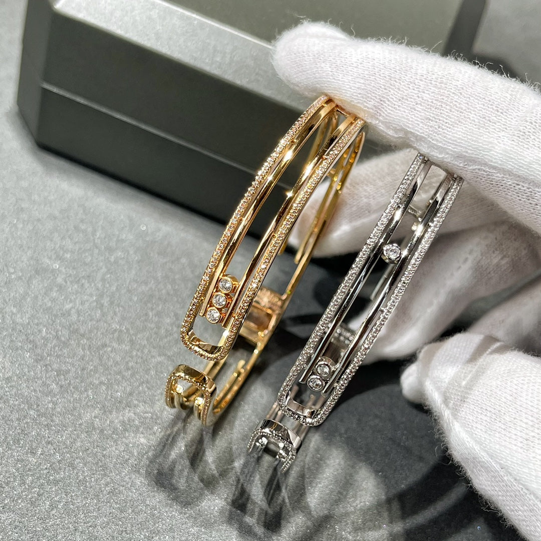 [Aura ] MOVE 10TH PAVED DIAMOND BRACELET
