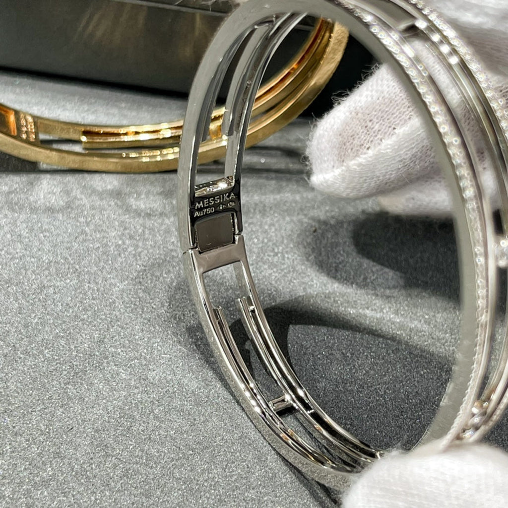[Aura ] ZEHNTES GEPFLASTERTES DIAMANTARMBAND BEWEGEN