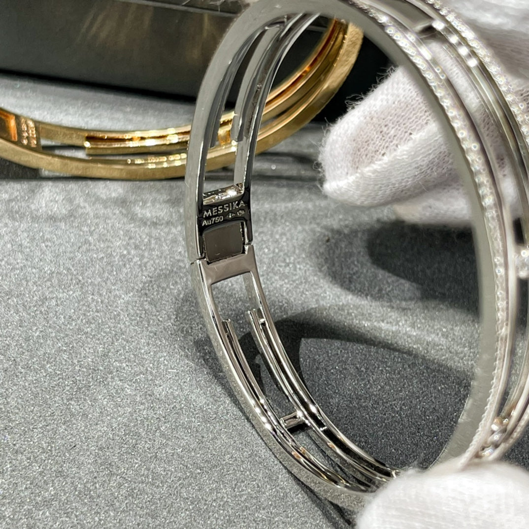 [Aura ] ZEHNTES GEPFLASTERTES DIAMANTARMBAND BEWEGEN
