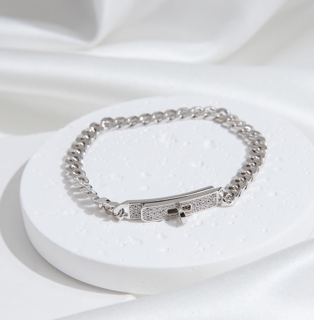 Aura KELLY KETTENARMBAND SILBER DIAMANT