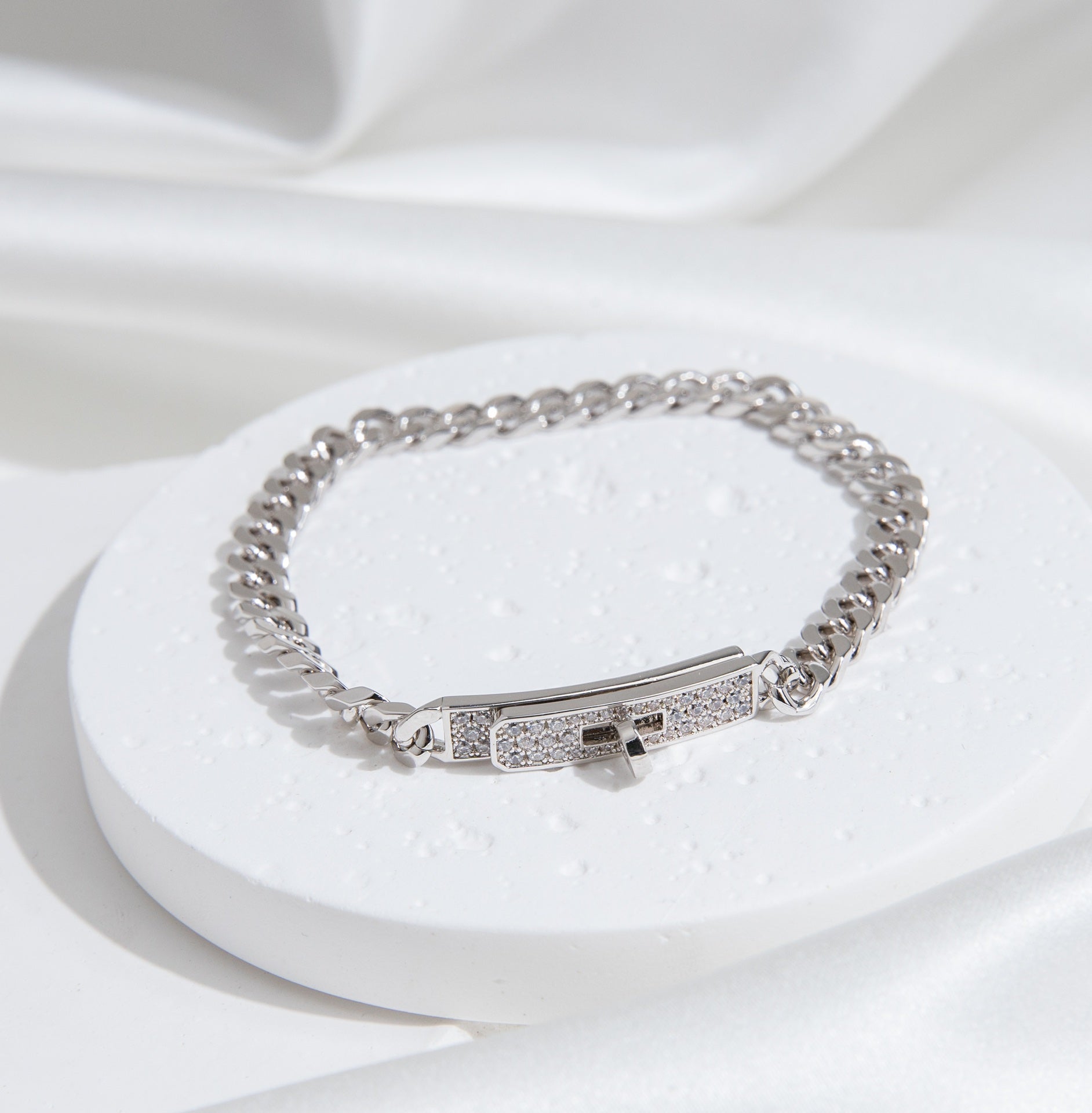 Aura KELLY KETTENARMBAND SILBER DIAMANT