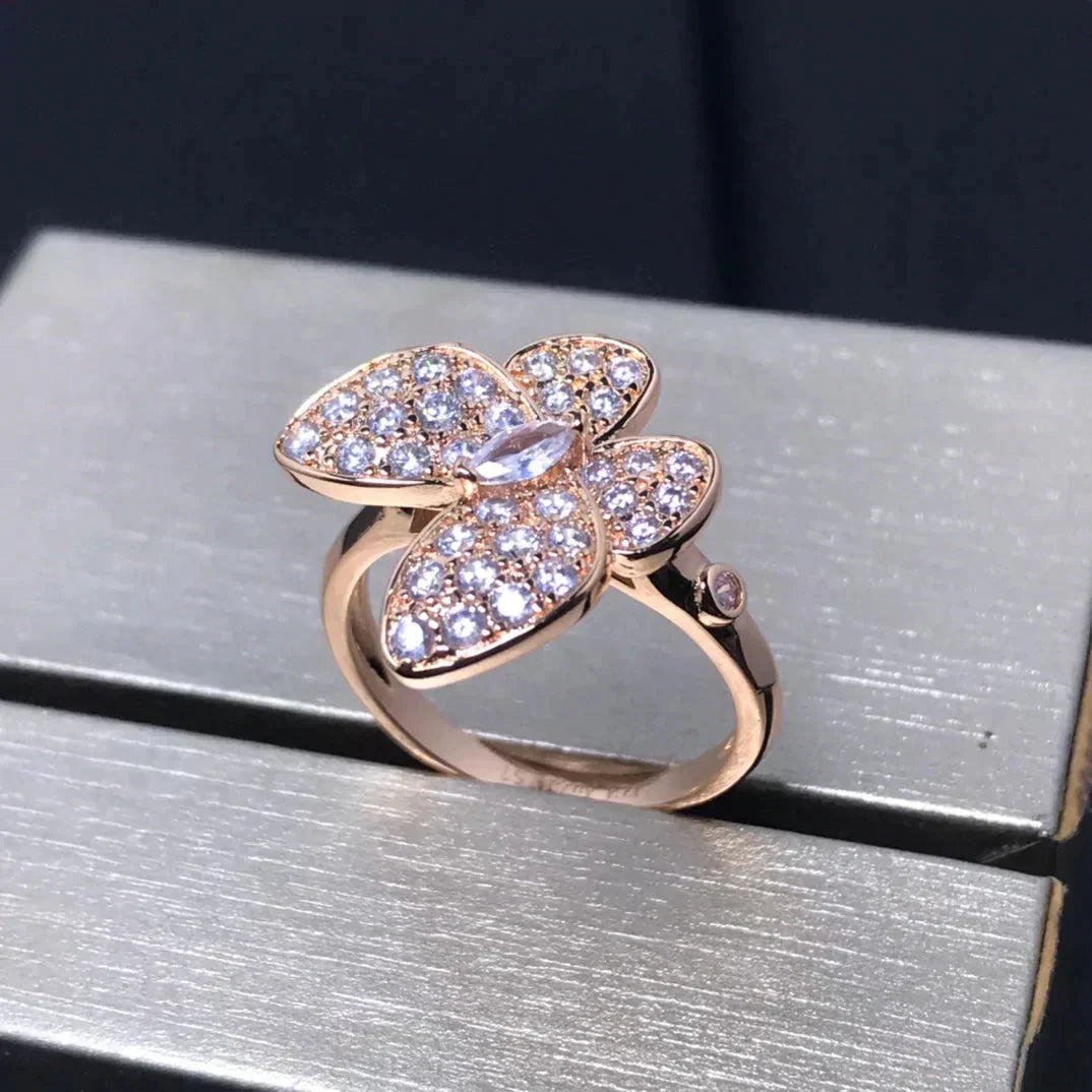 Aura BUTTERFLY ROSÉGOLD DIAMANTENRING