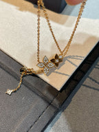Aura STAR BLOSSOM NECKLACE PINK GOLD DIAMONDS