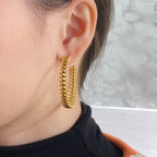 Aura CLASH LARGE HOOP EARRINGS