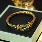 Aura FORCE 10 GOLD GREEN DIAMOND PAVED