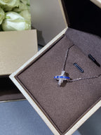 Aura LIENS DIAMOND SILVER NECKLACE