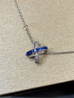 Aura LIENS DIAMOND SILVER NECKLACE