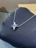 Aura LIENS DIAMOND SILVER NECKLACE