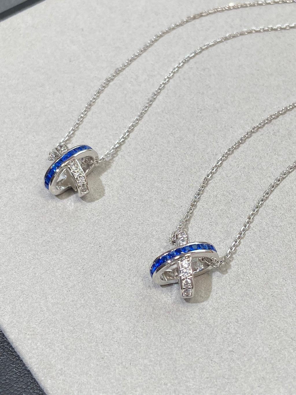 Aura LIENS DIAMOND SILVER NECKLACE