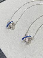 Aura LIENS DIAMOND SILVER NECKLACE