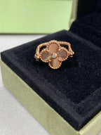 Aura CLOVER RIVERSIBLE ROSE GOLD RING