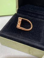 Aura CLOVER RIVERSIBLE ROSE GOLD RING