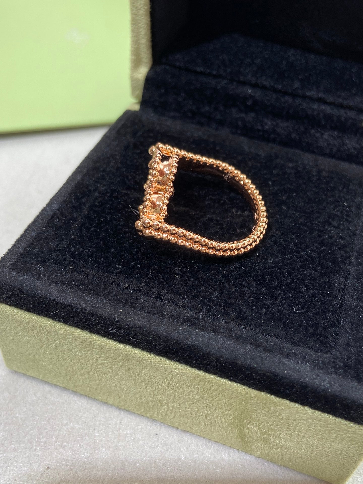 Aura CLOVER WENDEBARER ROSÉGOLD-RING