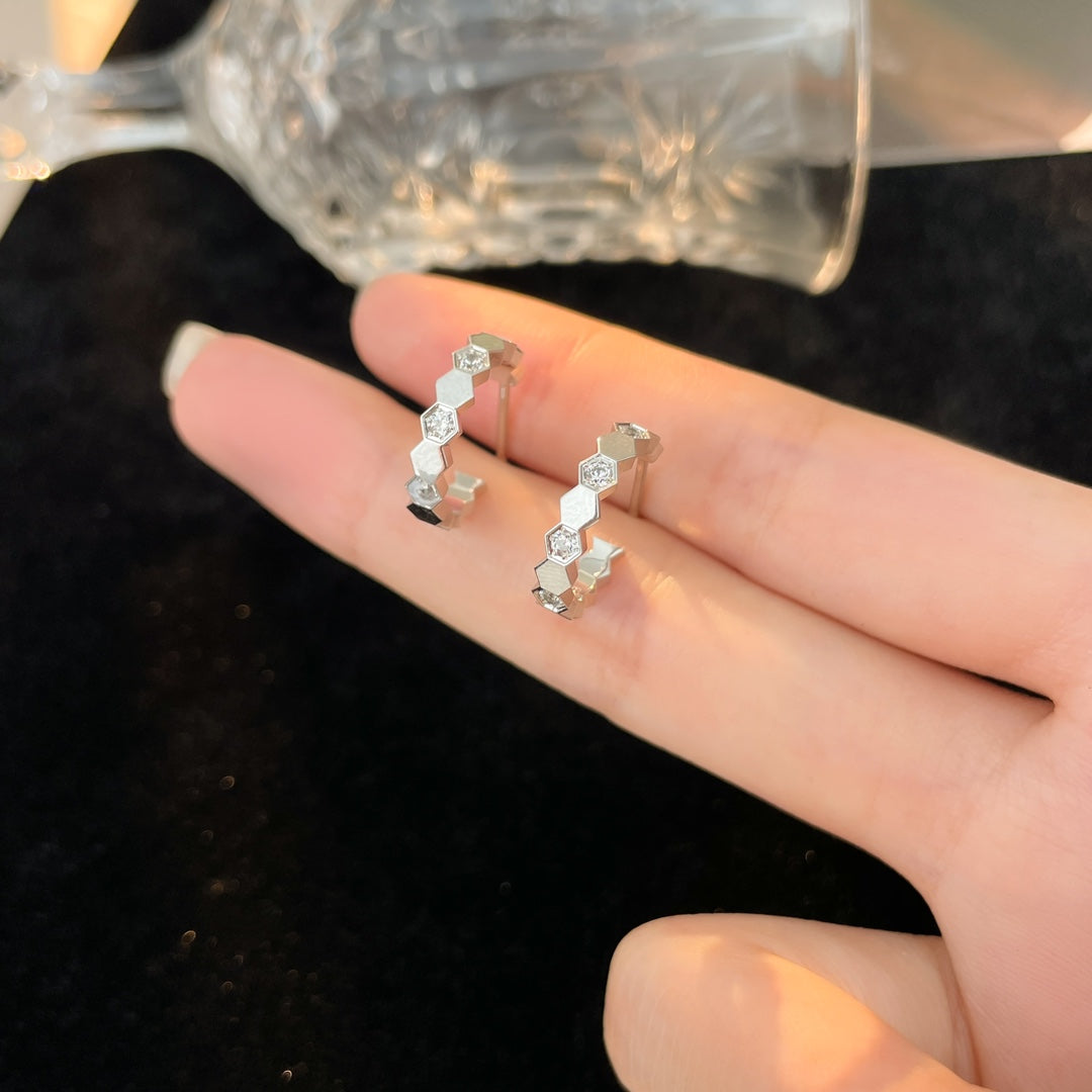 Aura BEE LOVE DIAMOND CREOLEN