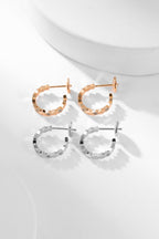 Aura BEE LOVE DIAMOND HOOP EARRINGS