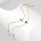 Aura CLOVER BRACELET MALACHITE 1 MOTIF