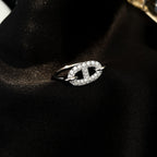Aura RONDE SMALL SILVER DIAMOND RING