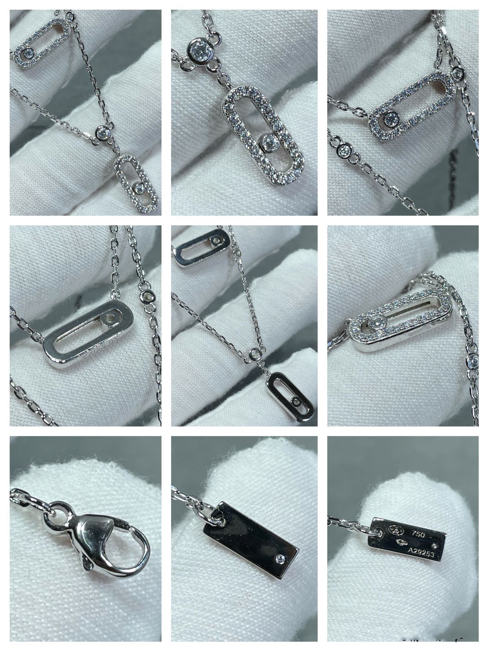 [Aura ] MOVE 2 ROW DIAMOND NECKLACE