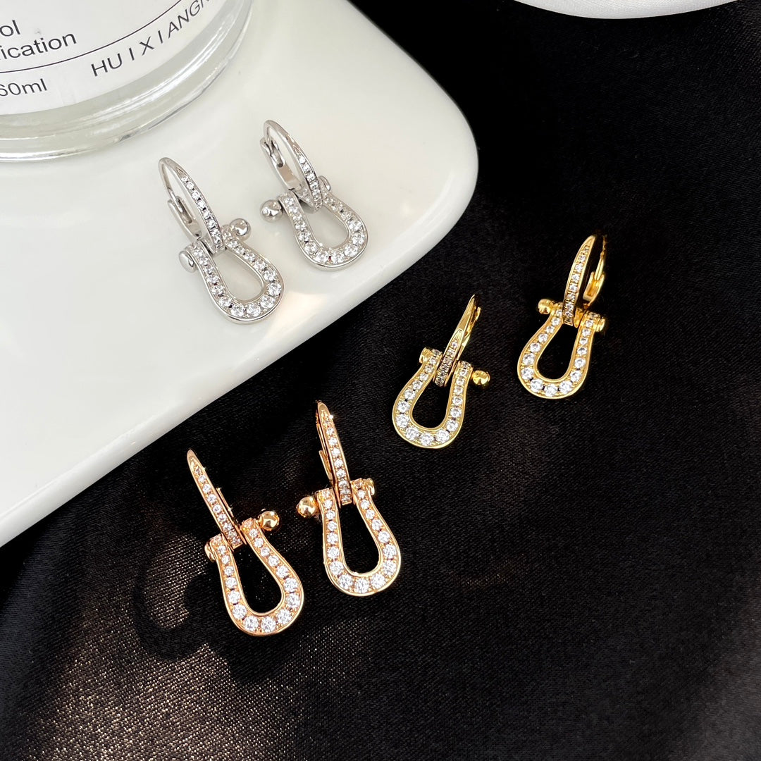 Aura FORCE 10 FULL DIAMOND DROP EARRINGS MEDIUM MODEL