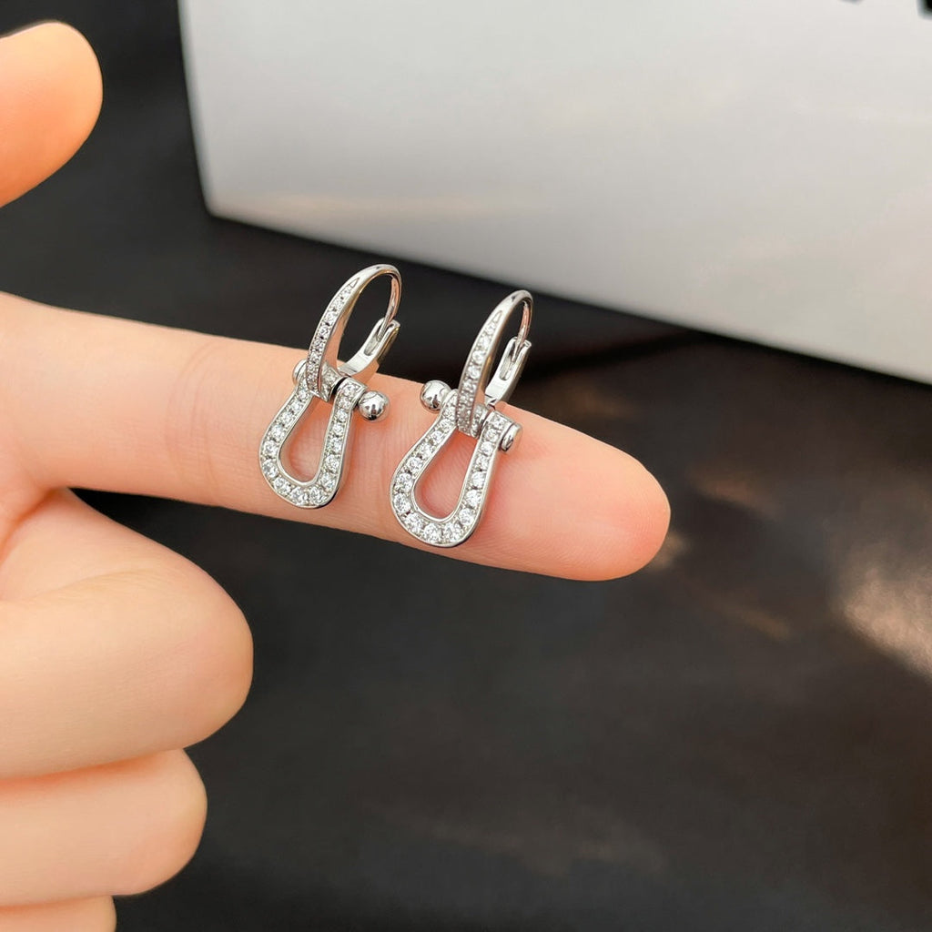 Aura FORCE 10 FULL DIAMOND DROP EARRINGS MEDIUM MODEL