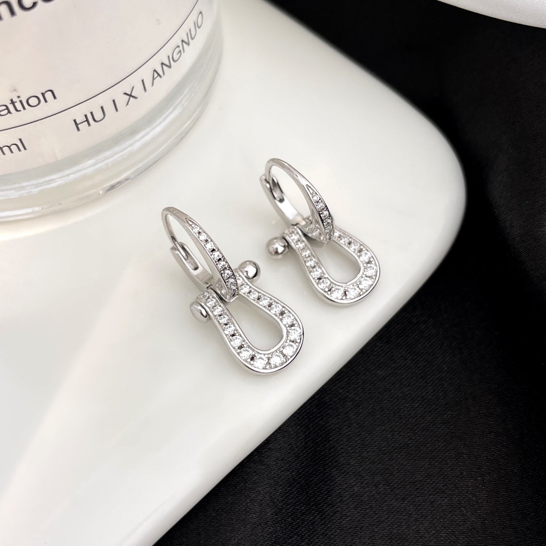 Aura FORCE 10 FULL DIAMOND DROP EARRINGS MEDIUM MODEL
