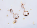 Aura STAR AND SUN PINK GOLD MOP DROP EARRINGS